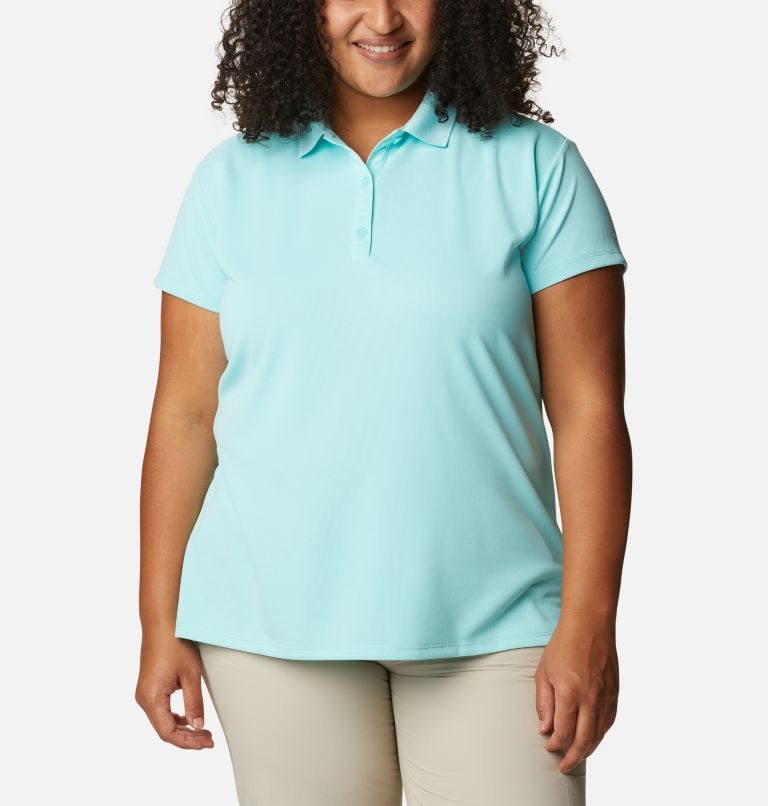 Tricouri Polo Columbia PFG Innisfree Scurte Sleeve Dama Turcoaz | Plus Size YJM197Z8Q